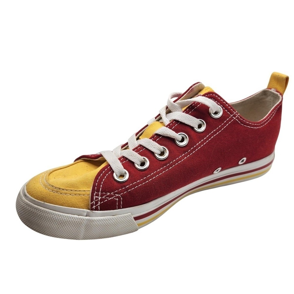 USC Trojans Shoes Womens‎ 7 Red Yellow NCAA Football Canvas Low Top Skicks
